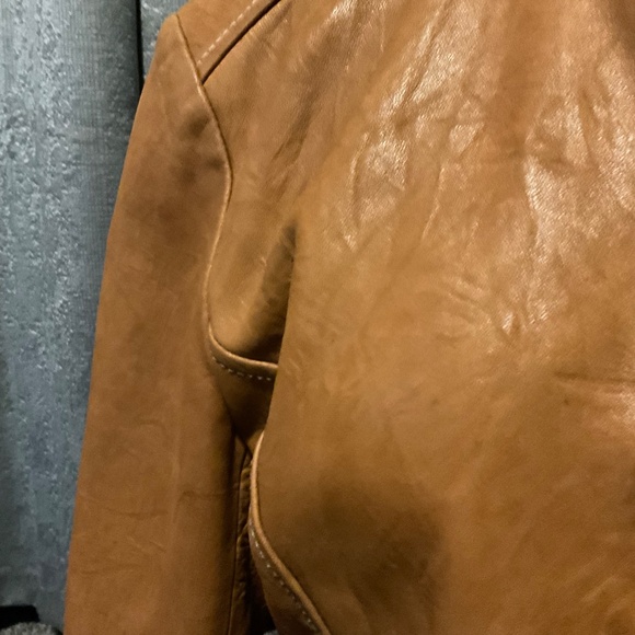 PARRI S Vintage leather jacket made in italy. size 42 - Picture 7 of 14